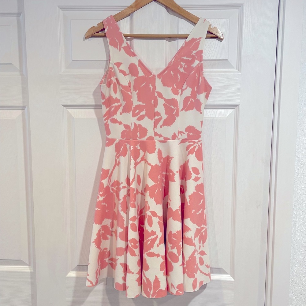 Womens pink/white floral sun dress